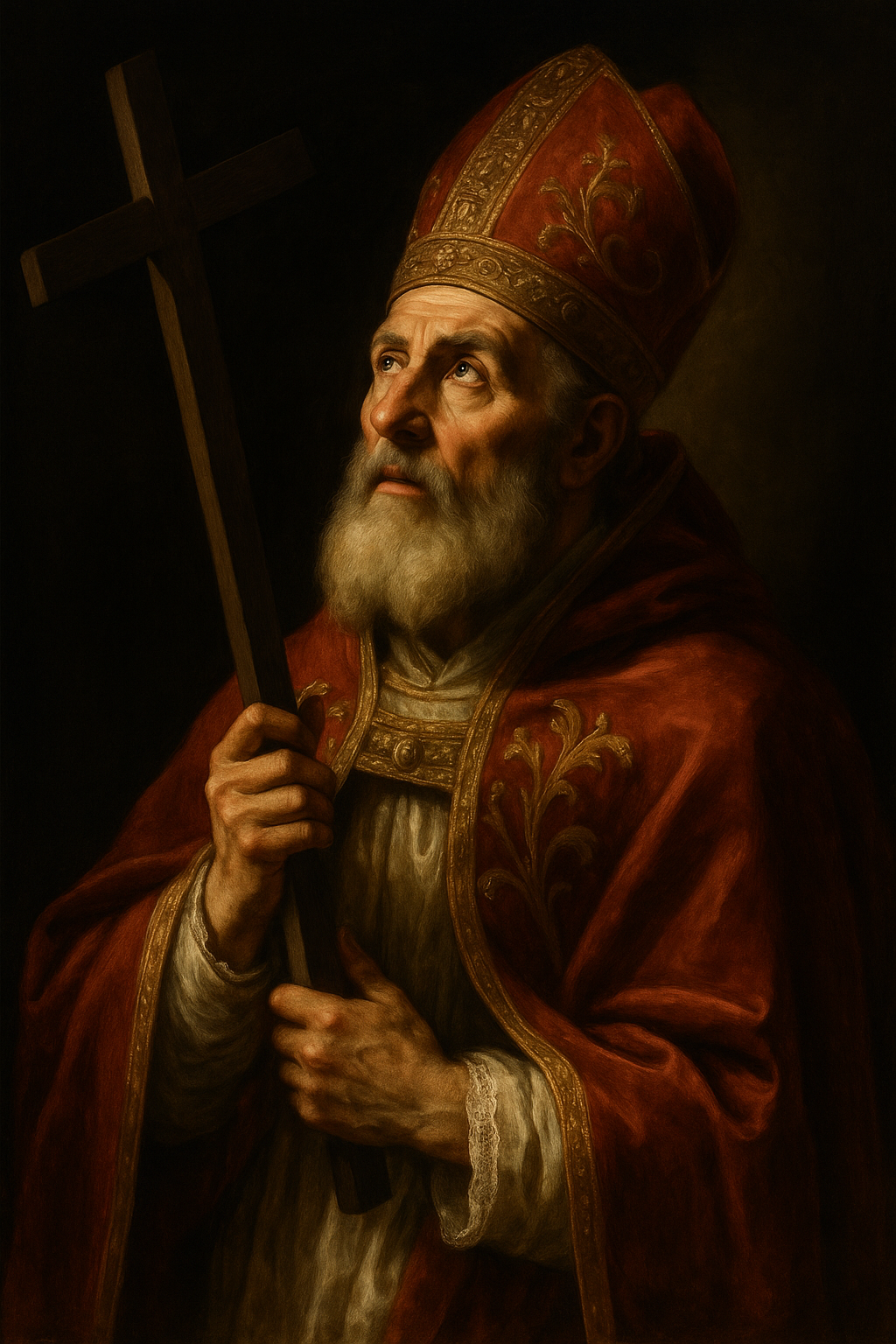 Martyrdom of Saint Callistus I, Pope and Martyr, represented by his death in a well.